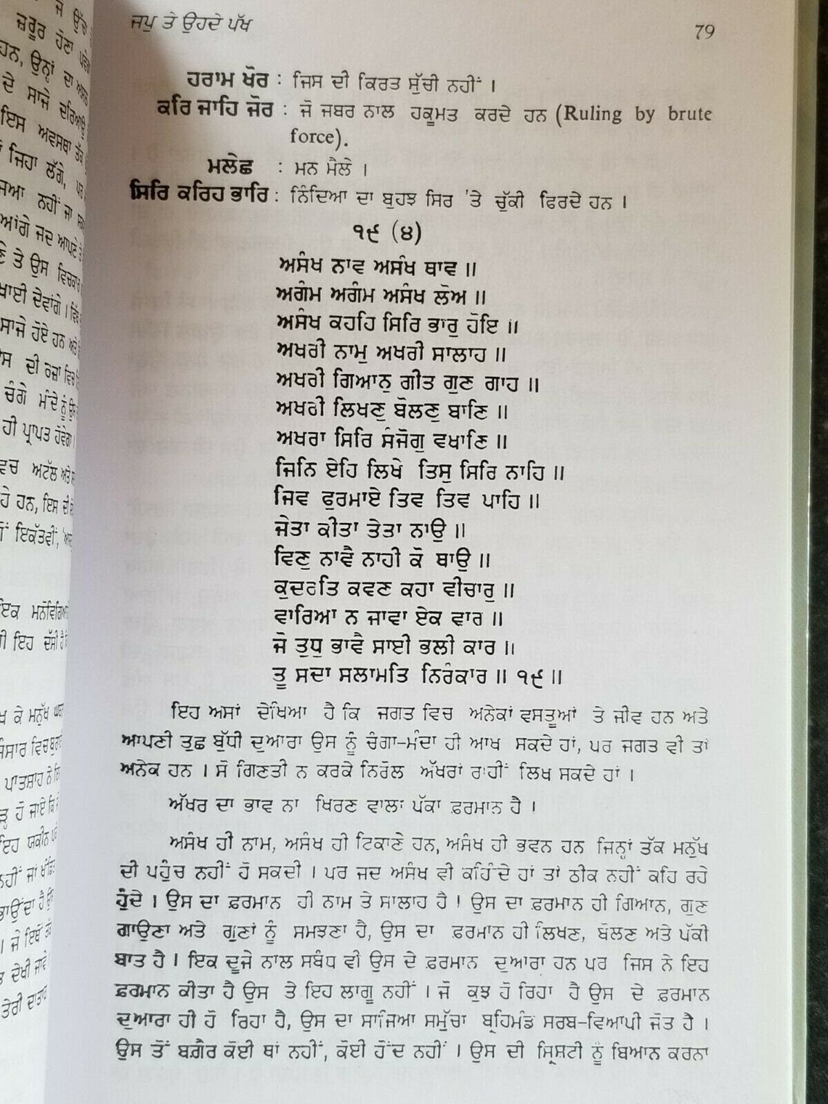 Anadh anahat japuji and its facets satbir singh punjabi reading sikh book b70