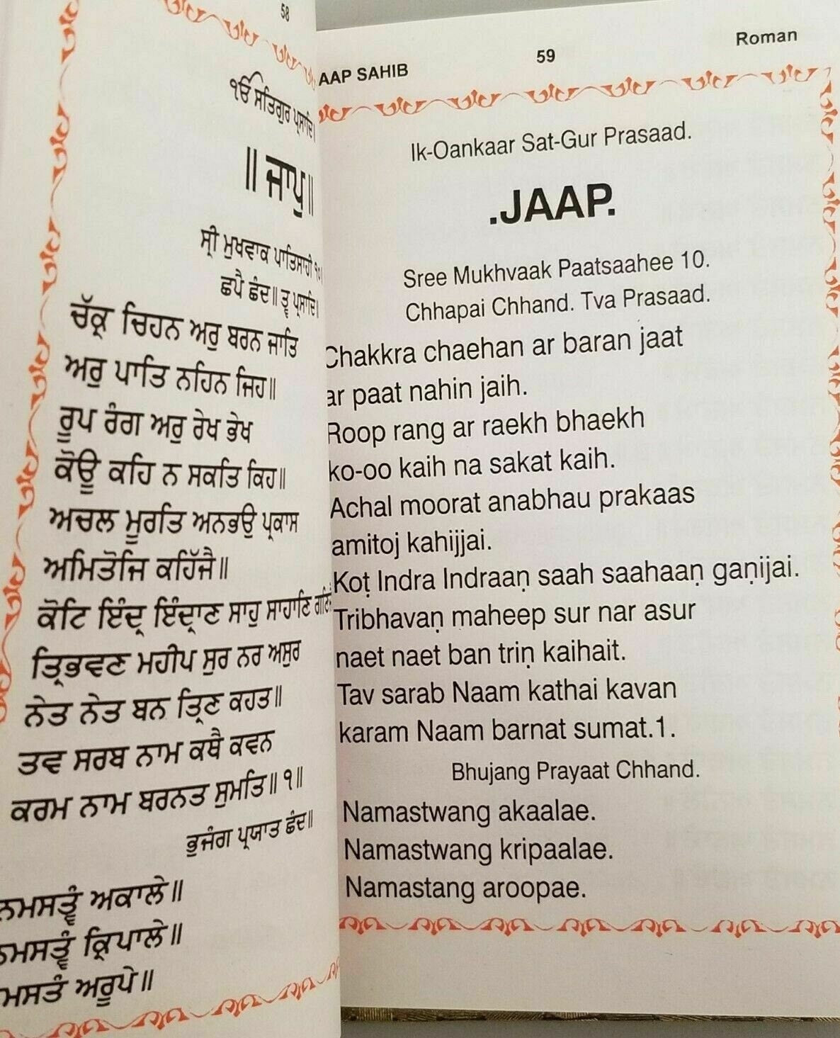 Sikh Nitnem Gutka Sahib Gurmukhi Roman English Transliteration Book Japji bani Mi