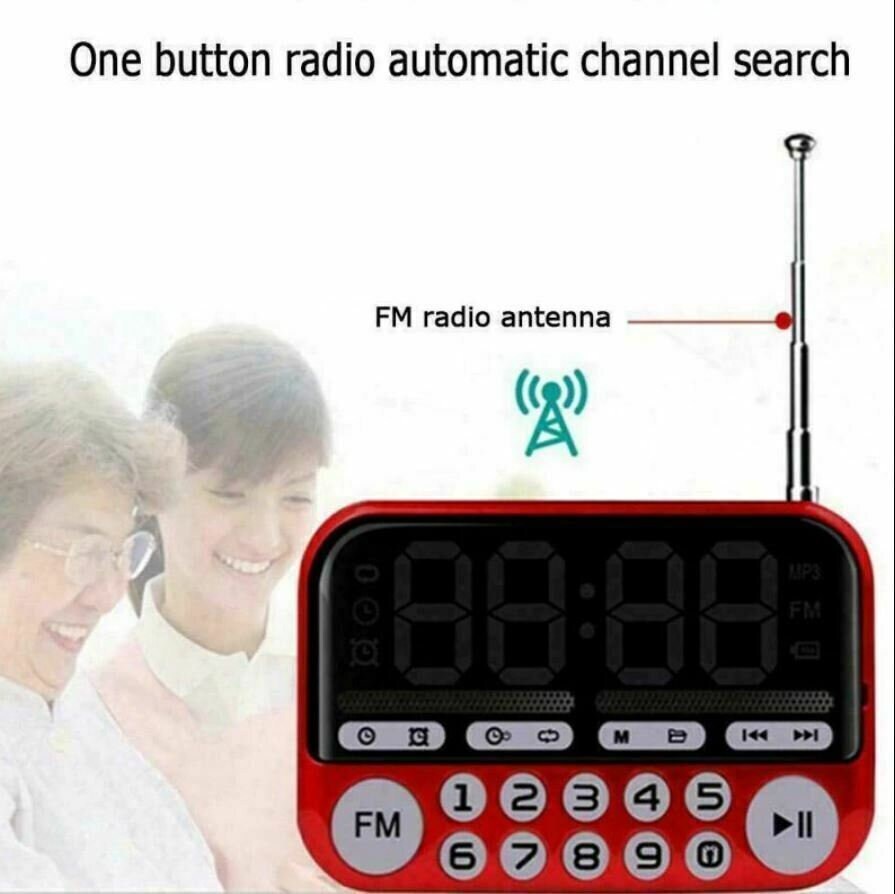 Elderly Sikh Gurbani Radio Player Alarm Clock Nitnem 2574 Tracks Sukhmani path