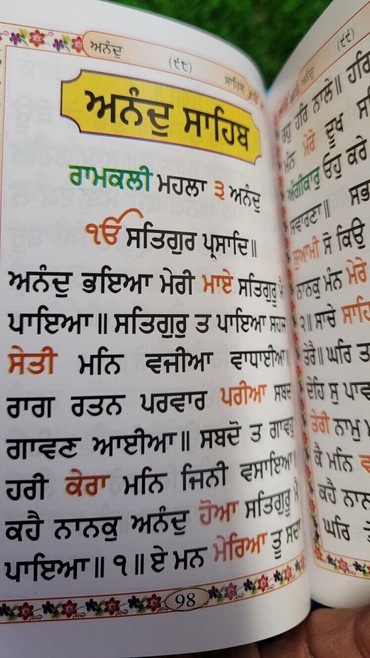 Sikh Nitnem Gutka Sahib Japji Anand Rehras Damdami Taksal Sikh Banis Punjabi WW10