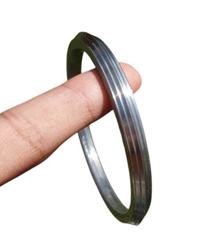 Sarbloh Iron Kara Five Lines Design Sikh Kada Singh Kaur Khalsa Bangle CC31 NEW