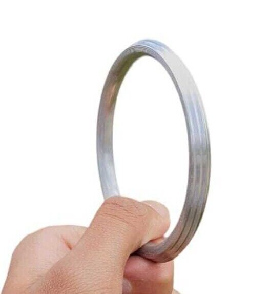 Sarbloh Iron Kara Five Lines Design Sikh Kada Singh Kaur Khalsa Bangle CC31 NEW