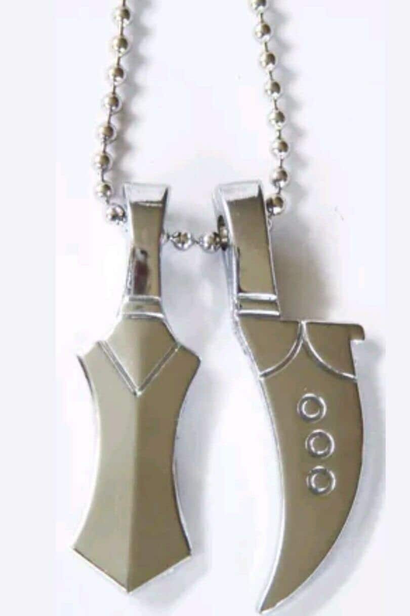 Khanda Kirpan Pendant Necklace Sikh Stainless Steel Chain Khalsa Gift