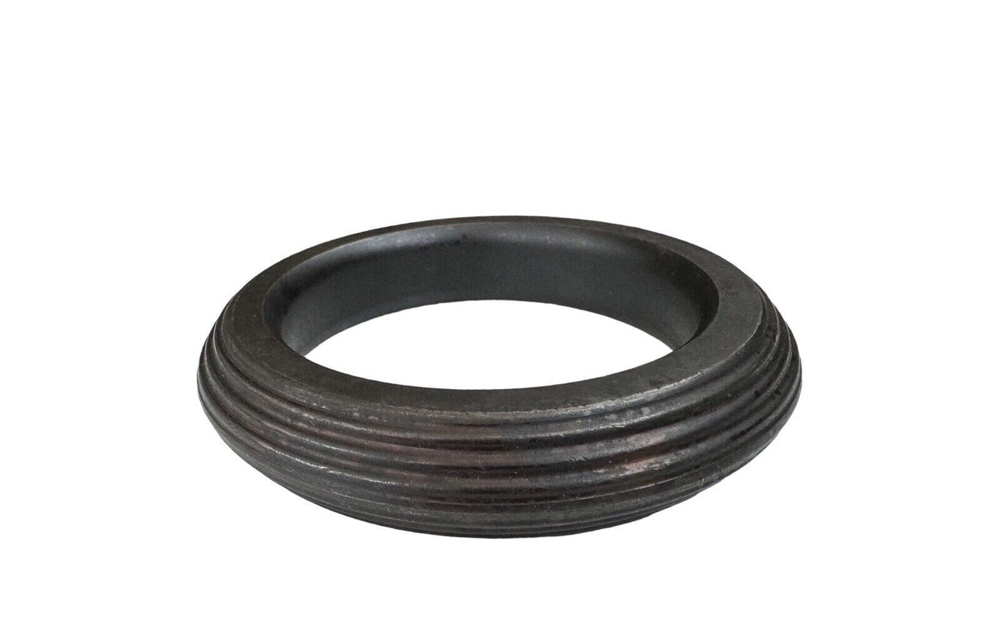 Sarbloh Kara Black Dori Edge Pure Iron Sikh Kada Heavy Khalsa Bangle OF1 Singh