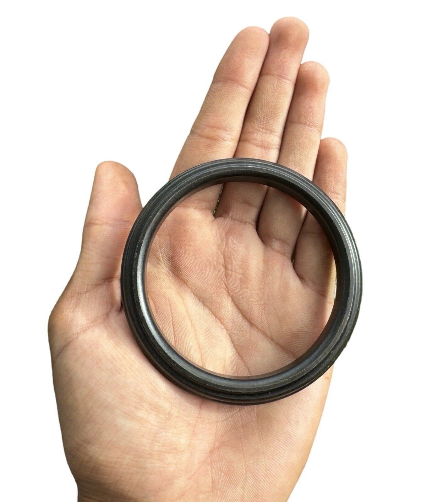 Sarbloh Black Kara Bangle Pure Iron Sikh Dori Kada Heavy Singh Kaur Khalsa OF4