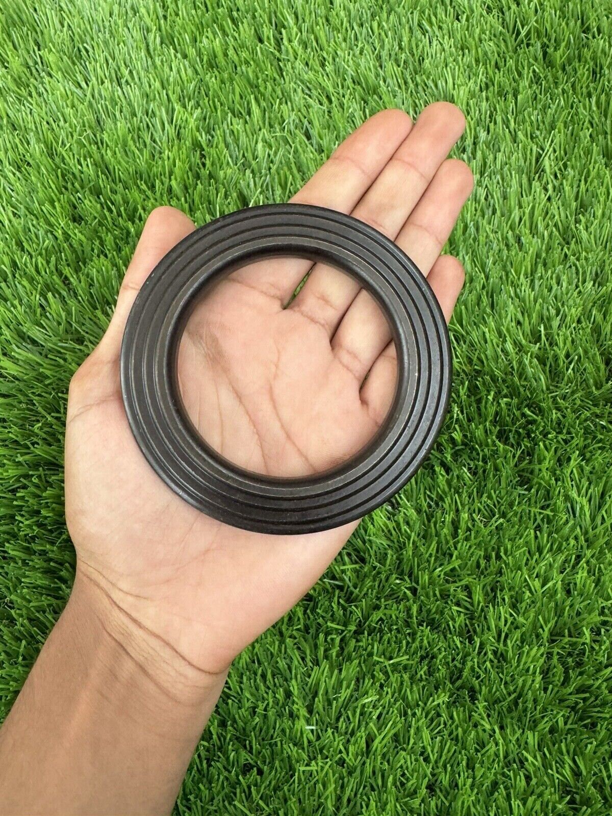 Sarbloh Kara Black Bangle Pure Iron Sikh Dori Kada Heavy Singh Kaur Khalsa OF2R