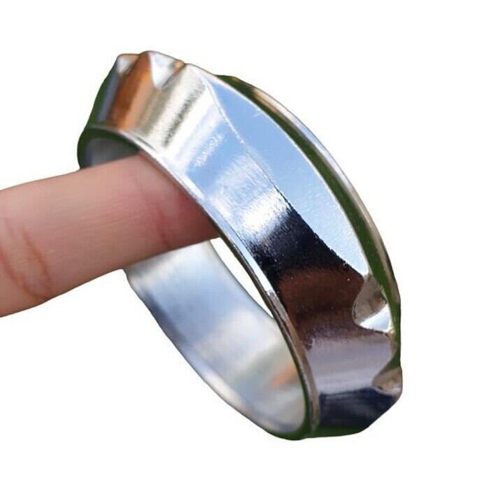 Sarbloh Iron Kara Plain Four Ridged Edges Kada Singh Kaur Khalsa Bangle DD25 NEW