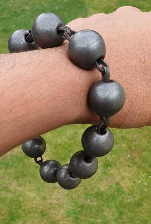 Solid Sarbloh Manka Bracelet Simrana Meditation Praying Beads Unisex Kara Y14R Loha Kada