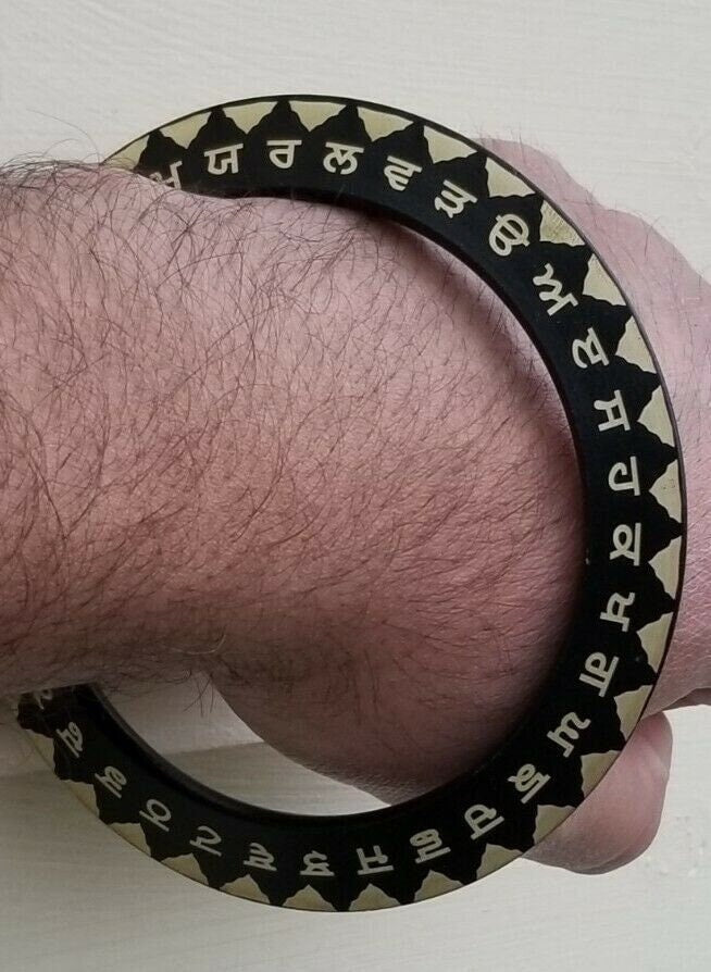 Sikh kara bhindranwale sant jarnail singh quote sarbloh bangle gurmukhi kada dd7