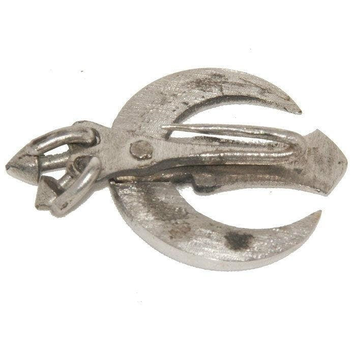 Sikh Sarbloh Chand Pin Hand Made Tora Punjabi khanda Pin brilliant finish AAAF