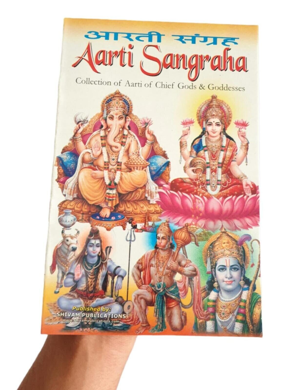 Collection of Aarti Sangrah Hindu Evil Eye Protection Good Luck Book Hindi GG21