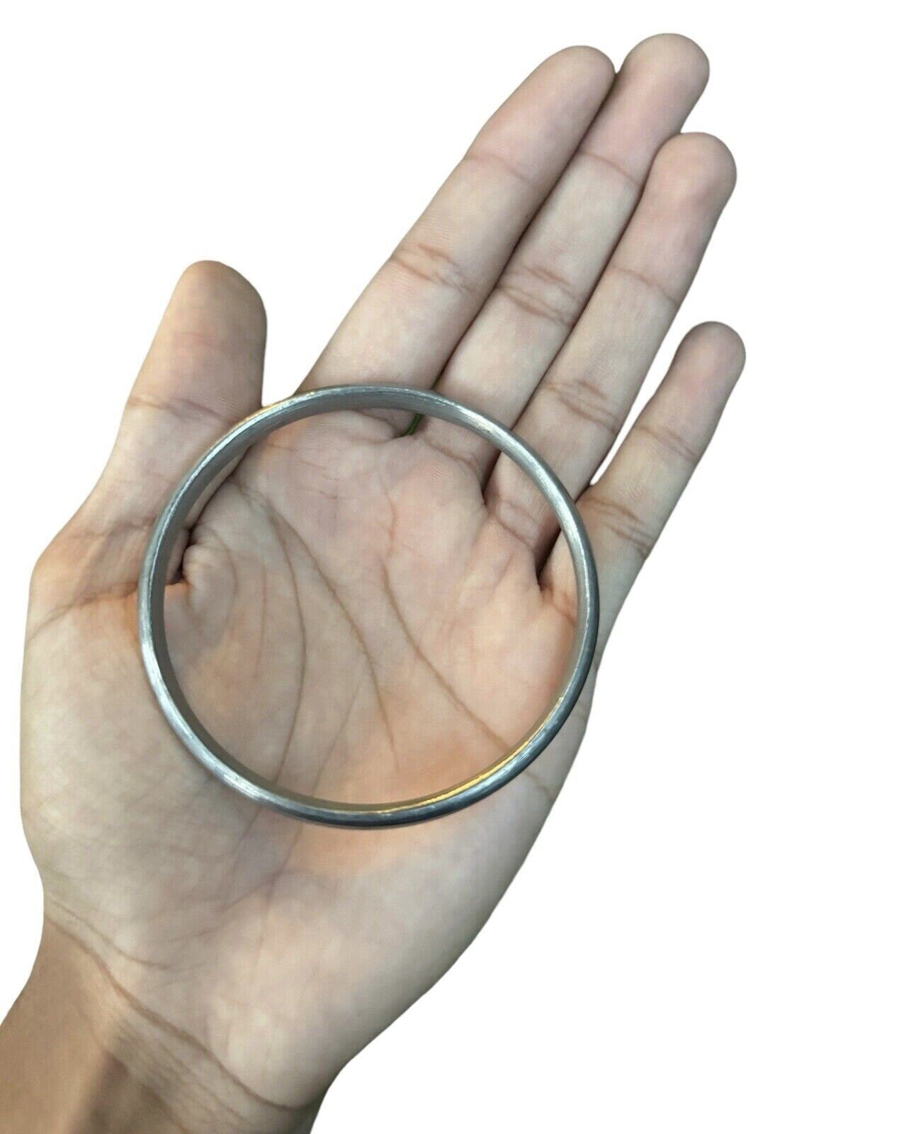 Pure Iron Sarbloh Kara Kada Ridged Sikh Bangle Singh Kaur Khalsa OF20 New Gift UK