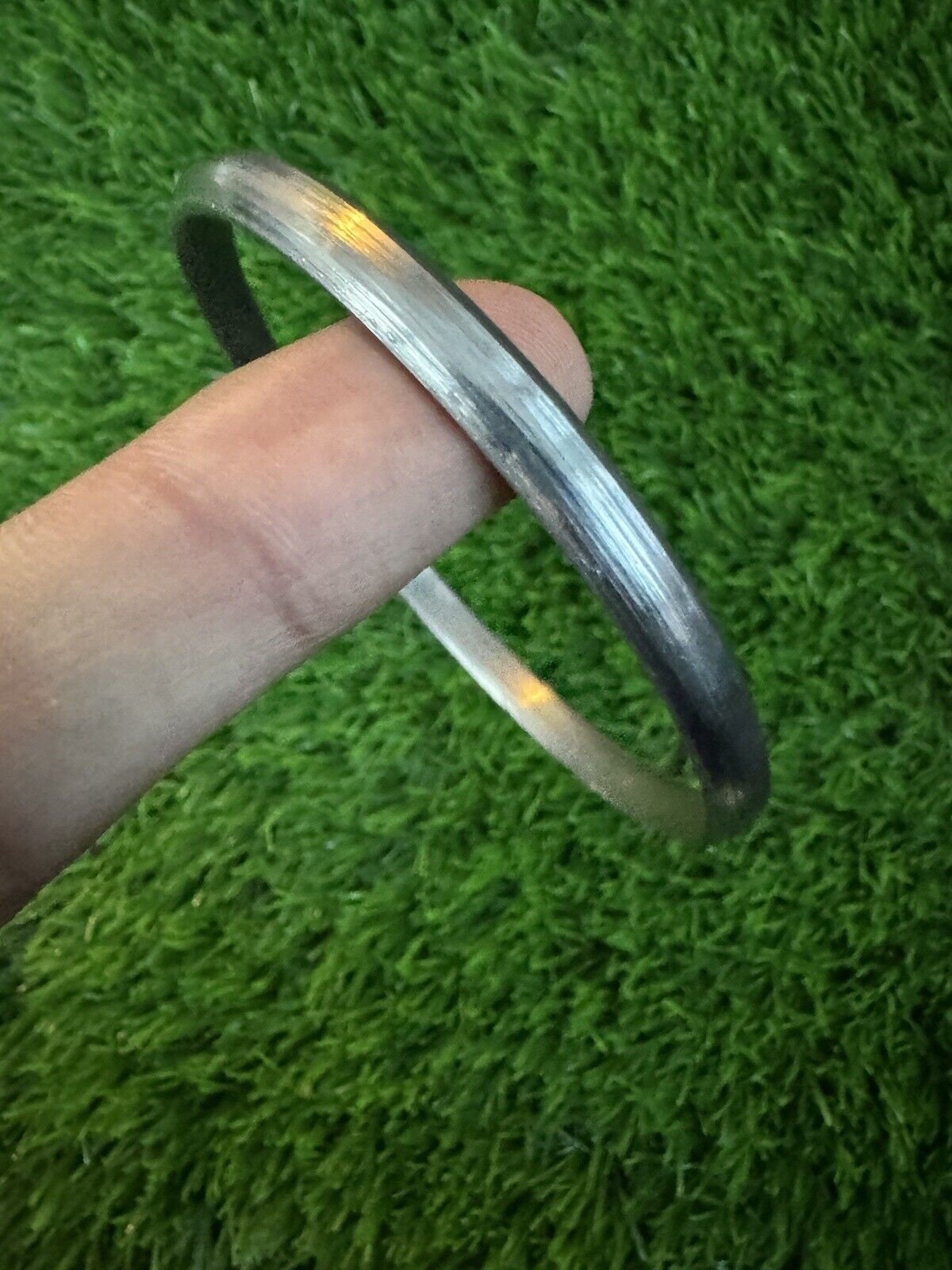 Pure Iron Sarbloh Kara Kada Ridged Sikh Bangle Singh Kaur Khalsa OF20 New Gift UK