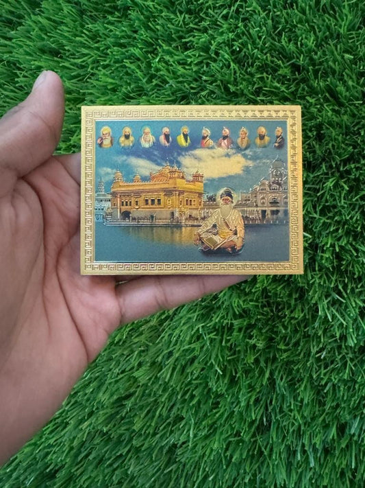 Golden Temple Fridge Magnet Sikh Guru Baba Deep Singh Swiss Souvenir Gift OF New UK