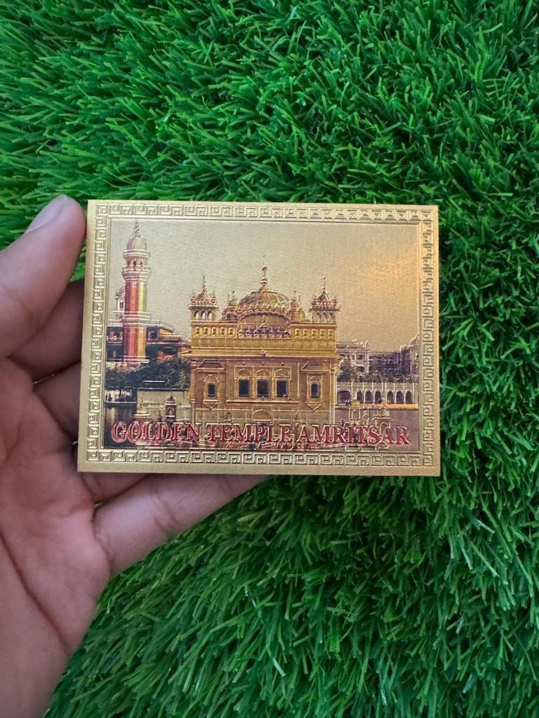 Golden Temple Fridge Magnet Sikh Guru Baba Deep Singh Swiss Souvenir Gift OF New UK