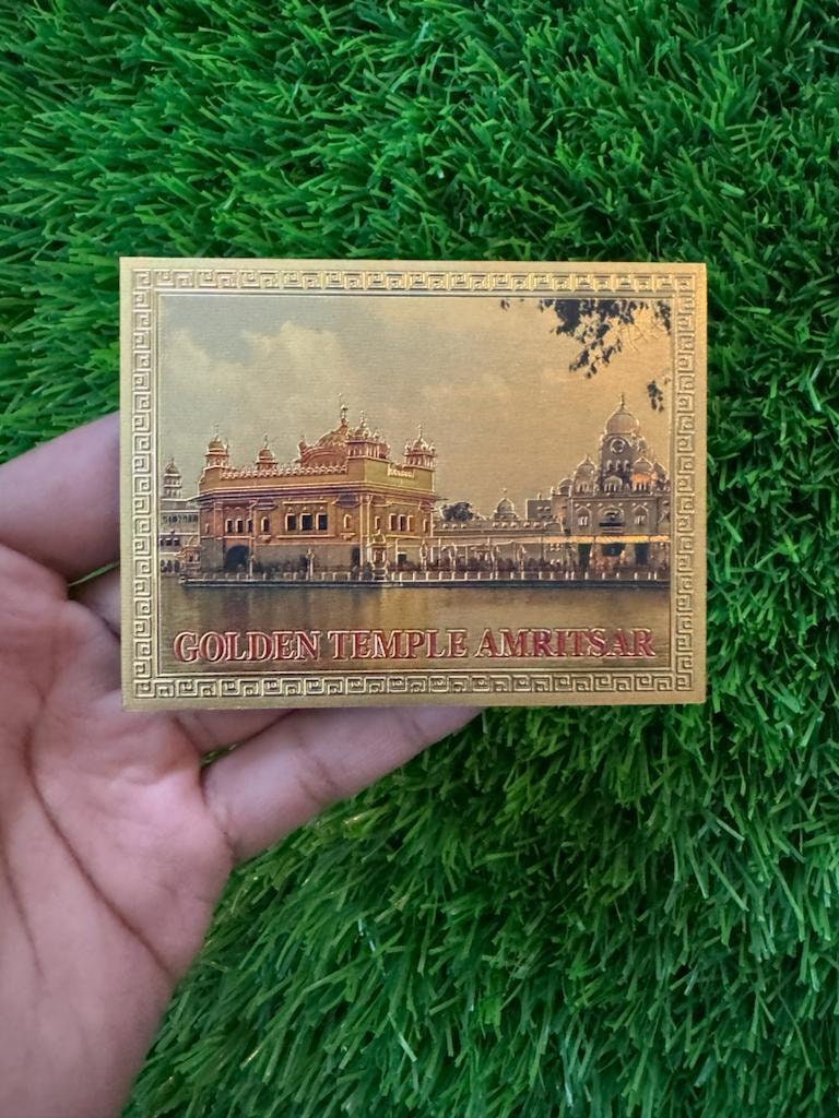 Golden Temple Fridge Magnet Sikh Guru Baba Deep Singh Swiss Souvenir Gift OF New UK