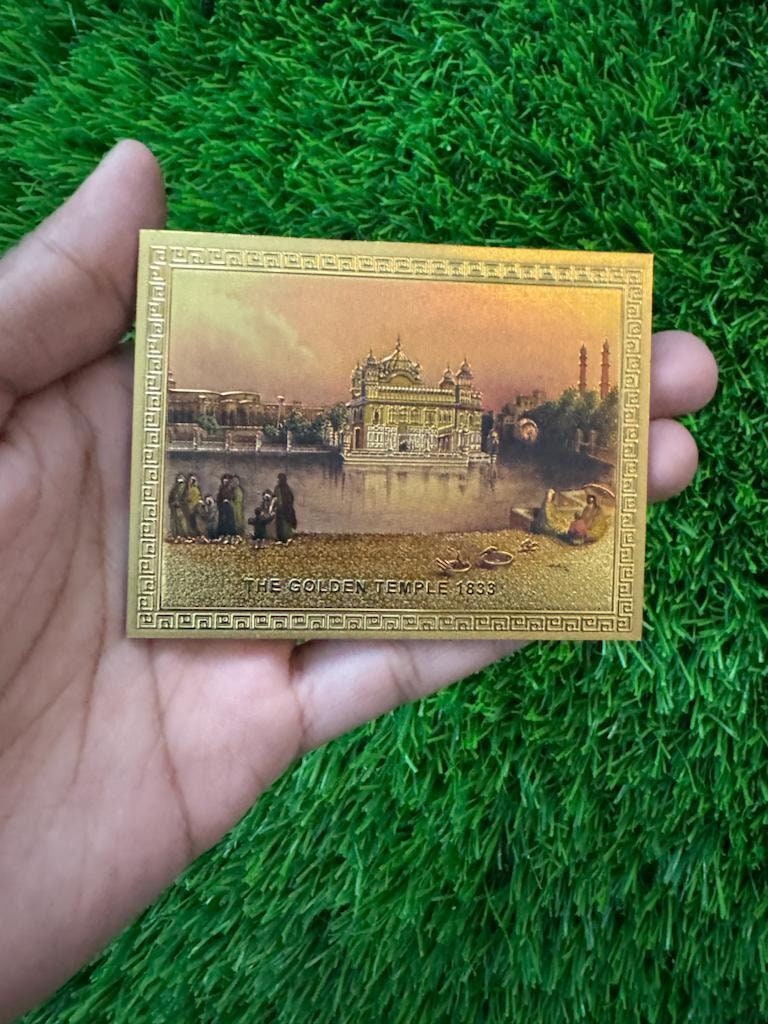 Golden Temple Fridge Magnet Sikh Guru Baba Deep Singh Swiss Souvenir Gift OF New UK