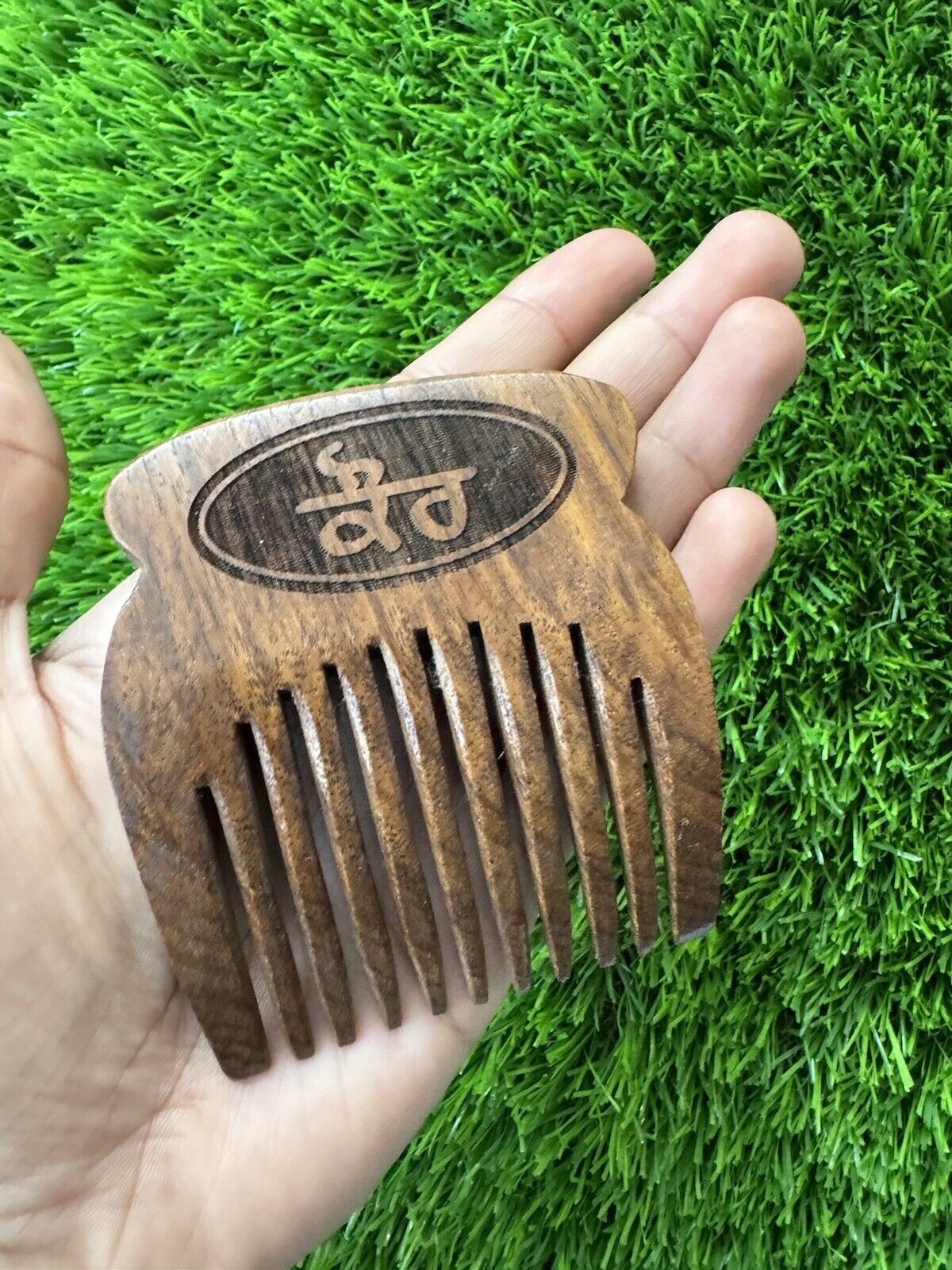 Sikh Kanga Sheesham Wooden Comb Khalsa Engraved Singh Kaur Wood Premium Kakar OFA High Quality Kangha