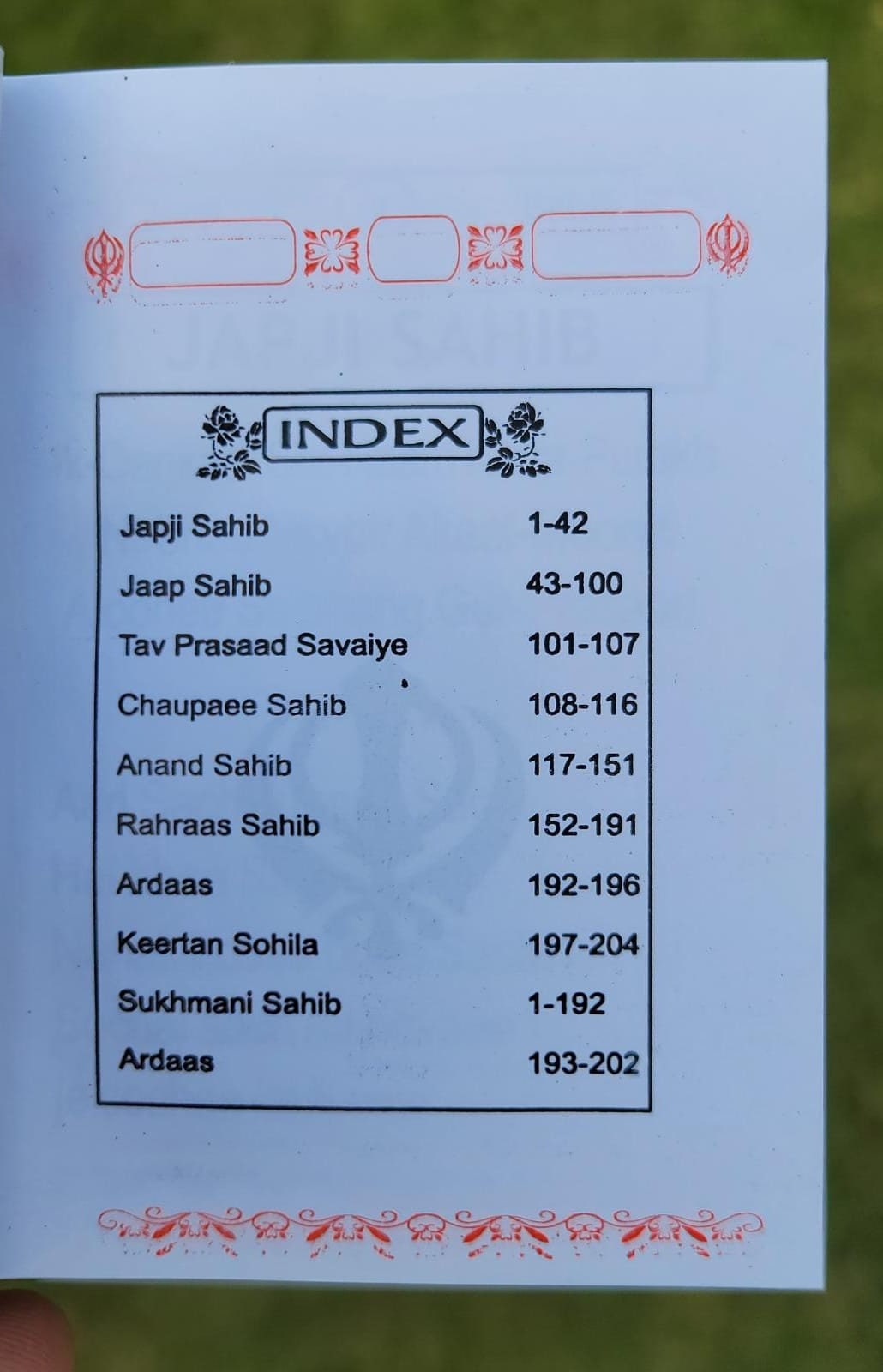 Sunder Gutka Sahib Nitnem Banis Steel Plate Cover Roman English Japji book A30 Jaap Anand Rehras Sukhmani