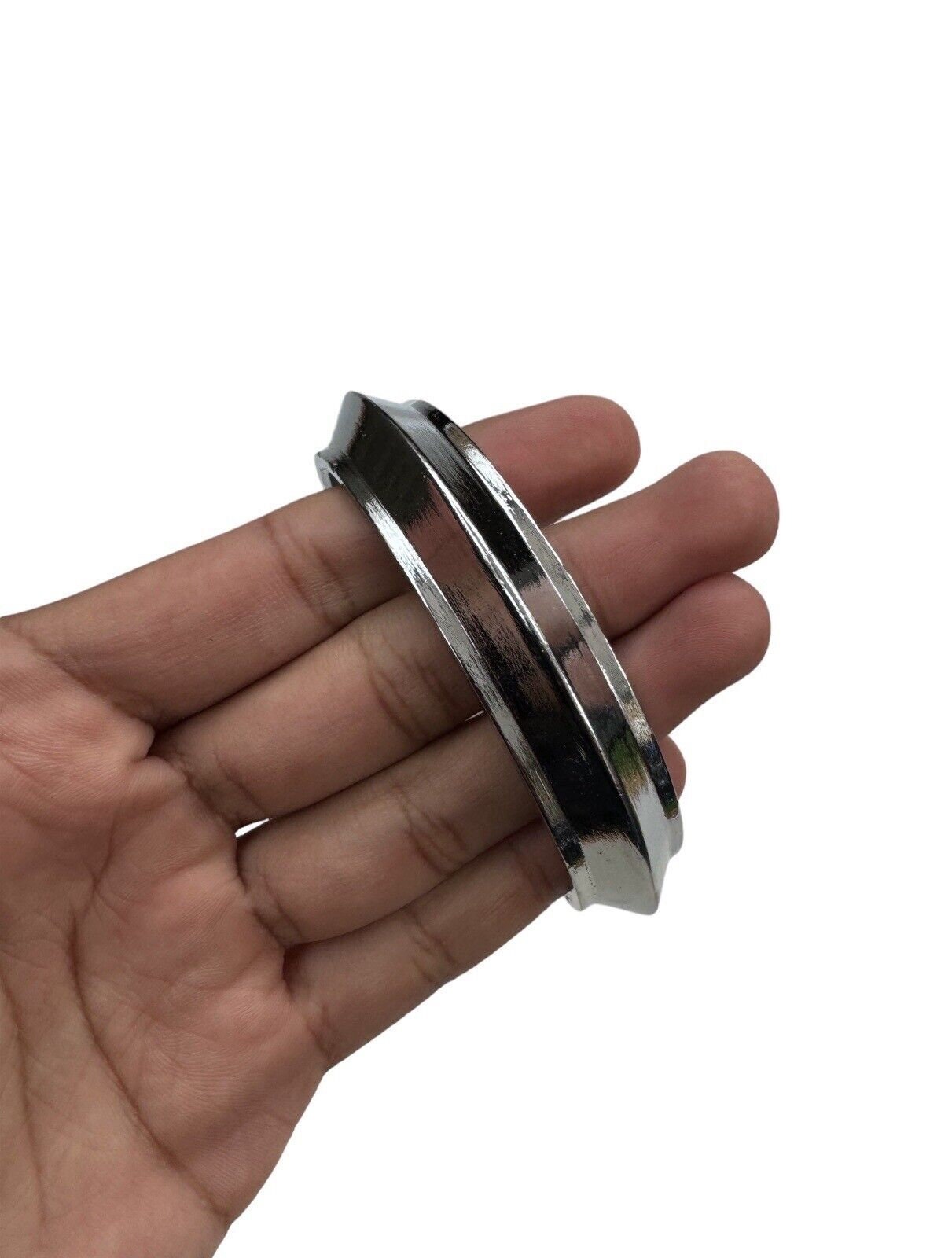 Sikh Kara Chrome Plated Thick Collar Kada Heavy Singh Kaur Khalsa Edge Bangle OF12R