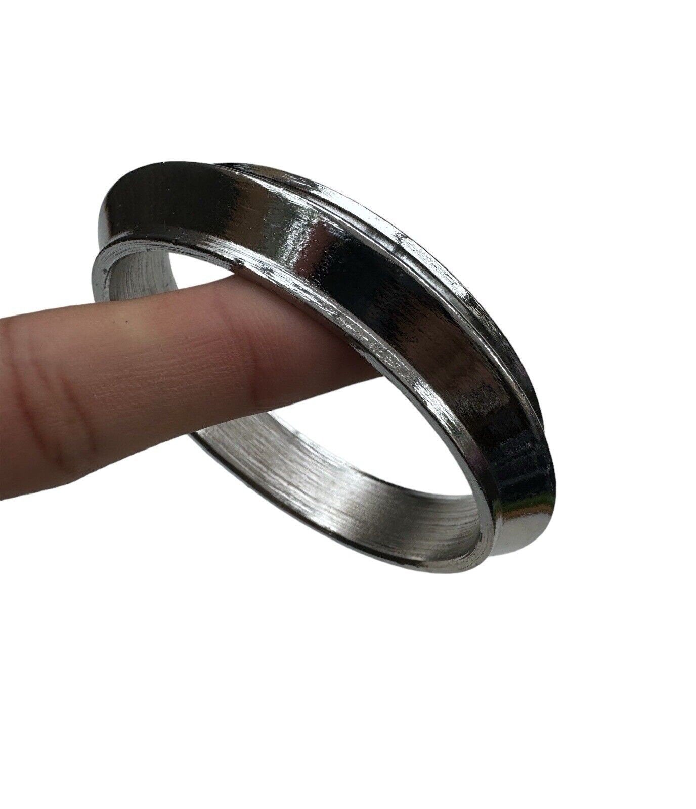 Sikh Kara Chrome Plated Thick Collar Kada Heavy Singh Kaur Khalsa Edge Bangle OF12R