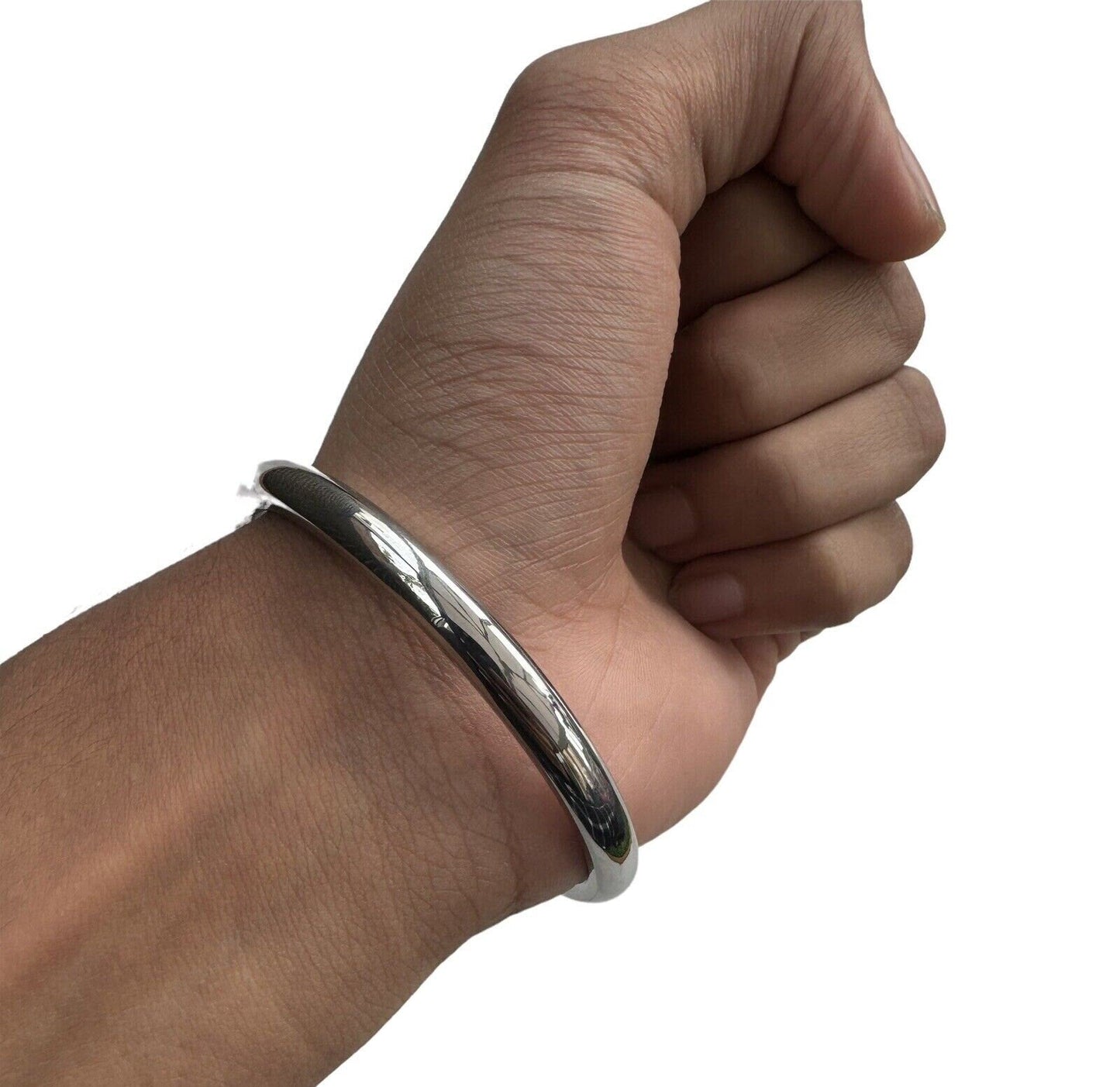 Stainless Steel Kara Smooth Sikh Bangle Singh Kada Kaur Khalsa Bracelet OF9 NEW