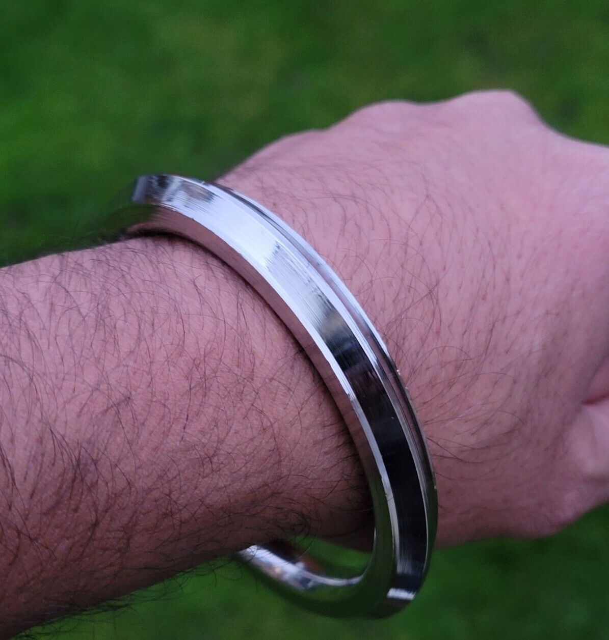 Sikh Kara Stainless Steel Collar Edge Heavy Kada Singh Kaur Bangle OG3 Punjabi New