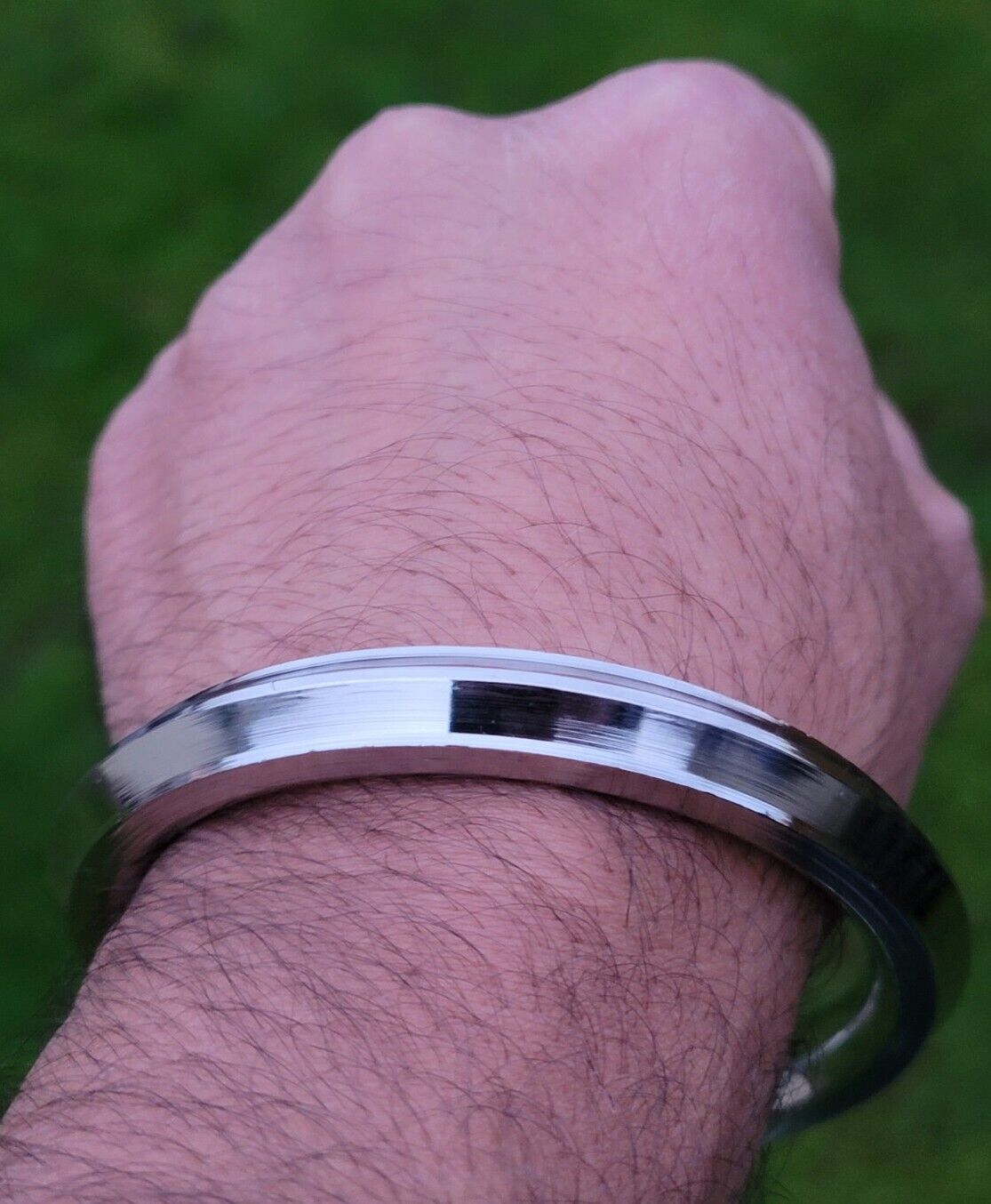 Sikh Kara Stainless Steel Collar Edge Heavy Kada Singh Kaur Bangle OG3 Punjabi New