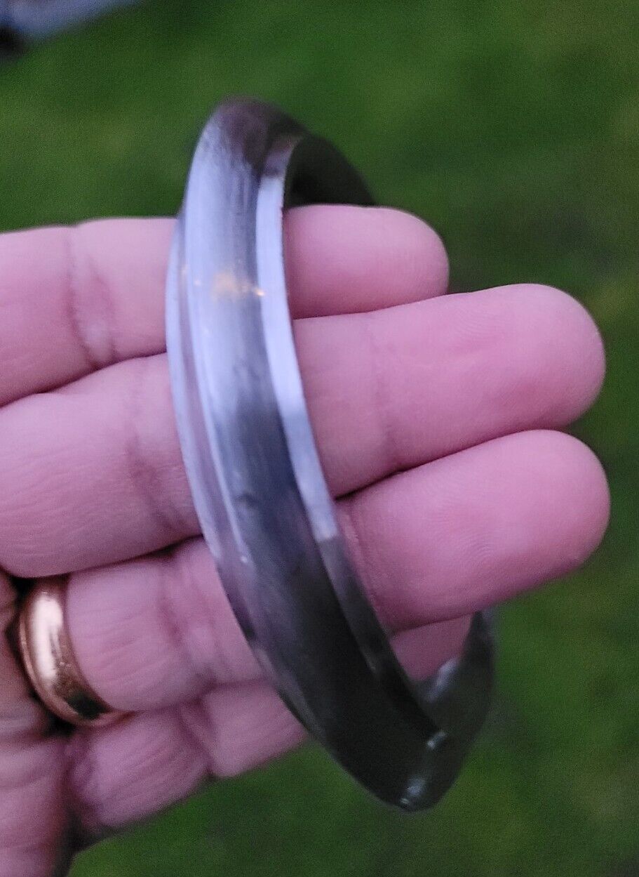 Sikh Kara Sarbloh Pure Iron Smooth Edge Chakri Kada Khalsa Warrior Bangle O6 New