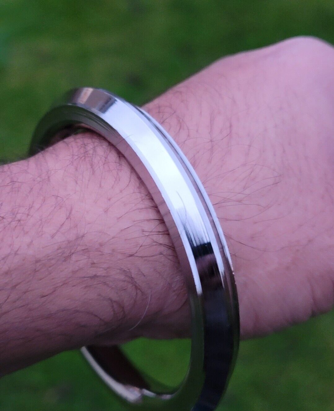 Sikh Kara Stainless Steel Collar Edge Heavy Kada Singh Kaur Bangle OG3 Punjabi New