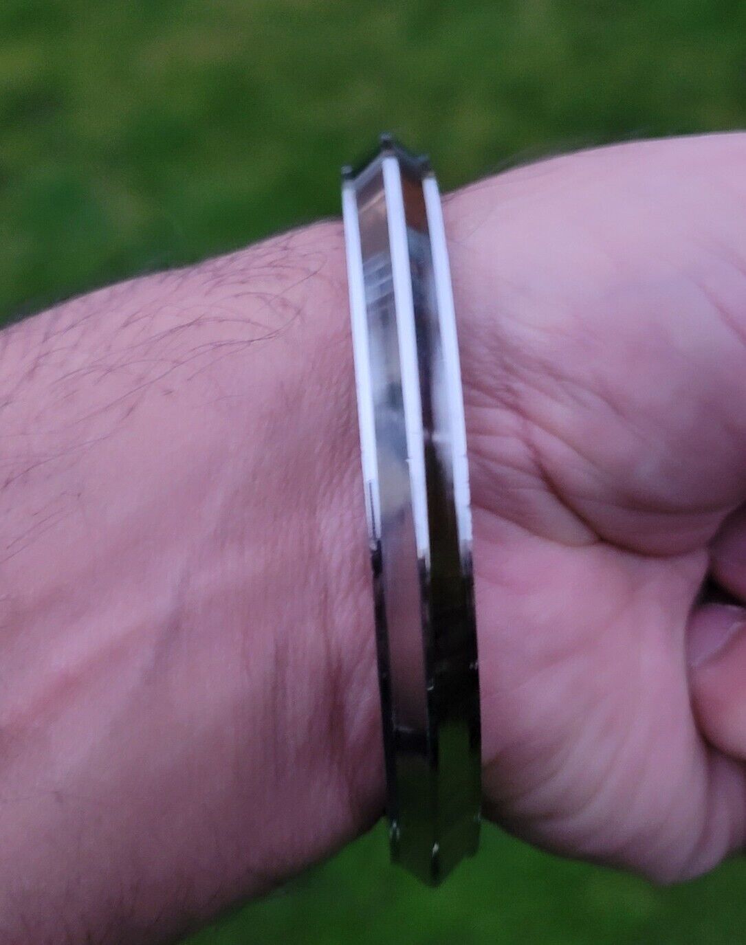 Sikh Kara Stainless Steel Collar Edge Heavy Kada Singh Kaur Bangle OG3 Punjabi New