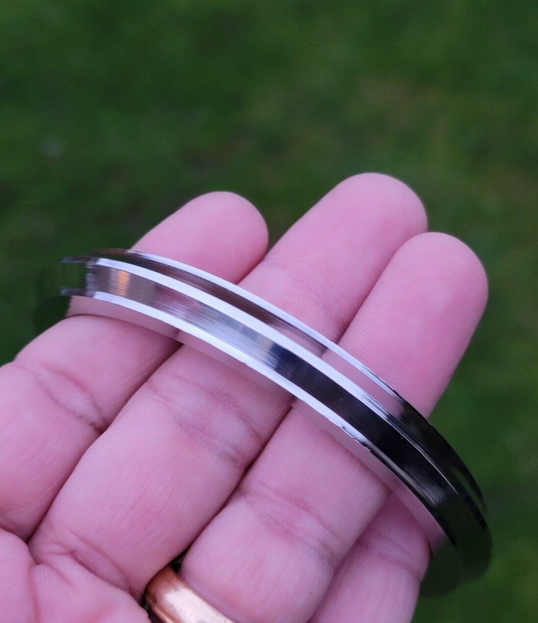 Sikh Kara Stainless Steel Collar Edge Heavy Kada Singh Kaur Bangle OG3 Punjabi New