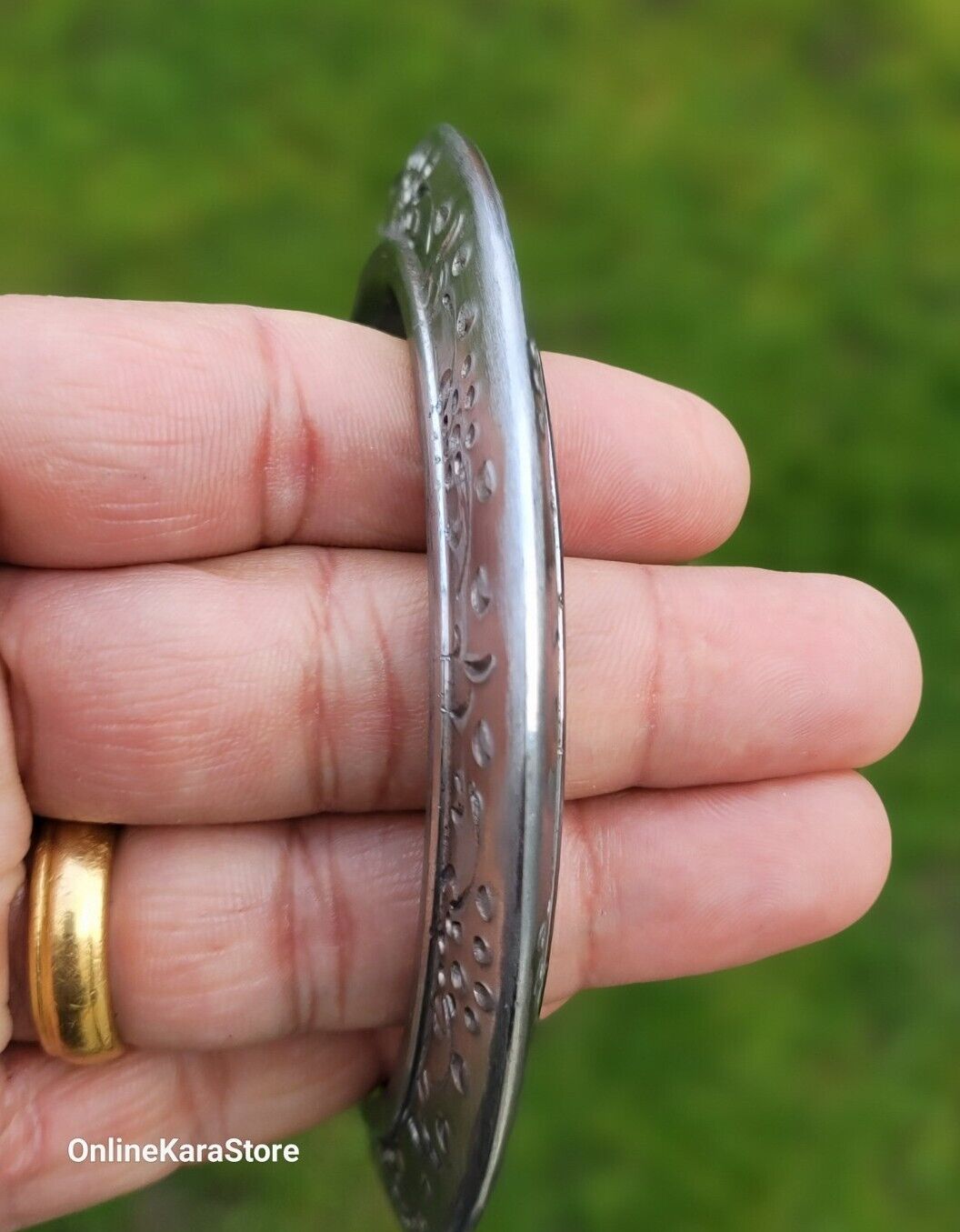 Sarbloh Toothed Chakri Kara Aari Kada Sikh Khalsa Iron Tooth Cut Khalsa Bangle OG8
