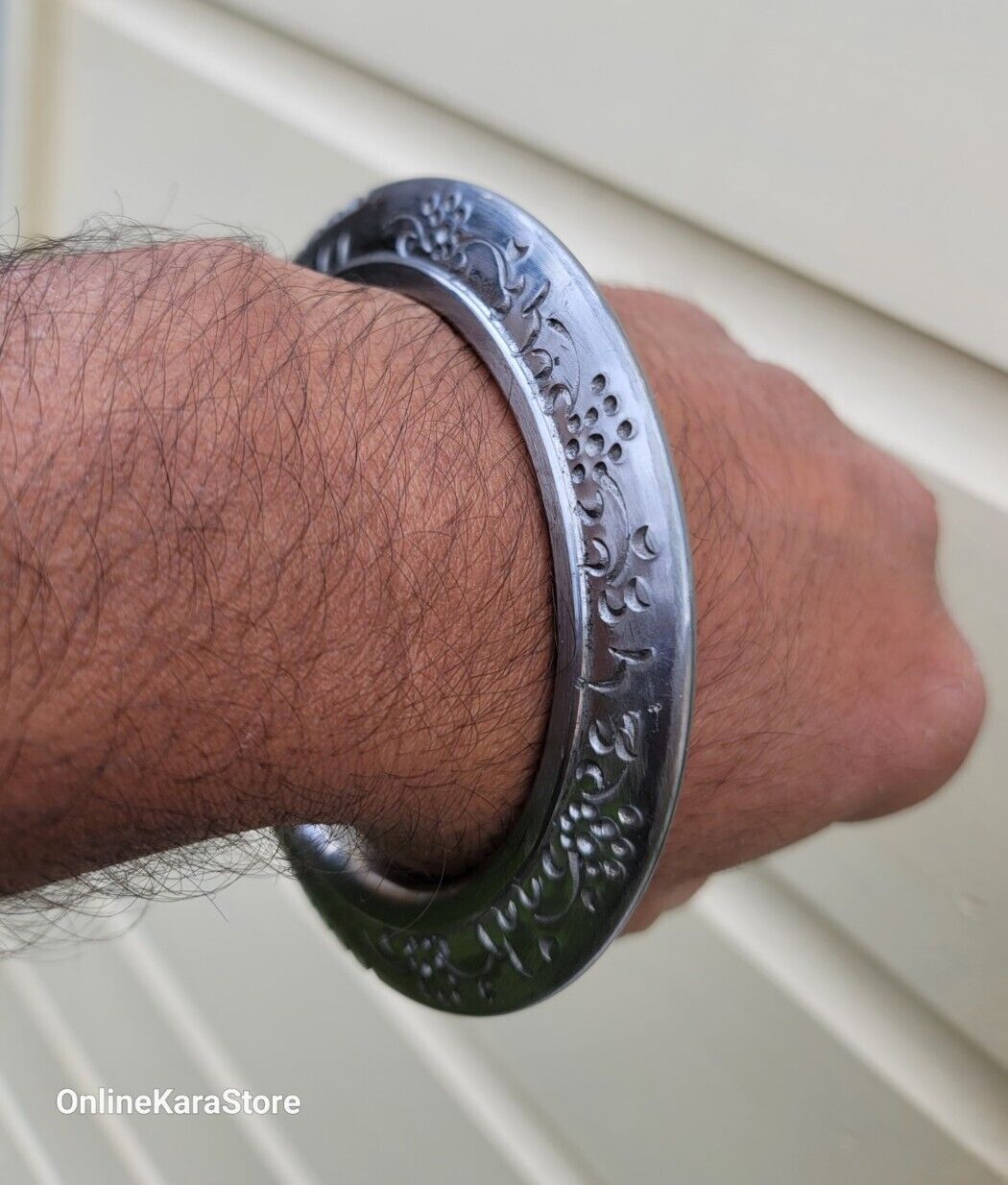 Sarbloh Toothed Chakri Kara Aari Kada Sikh Khalsa Iron Tooth Cut Khalsa Bangle OG8