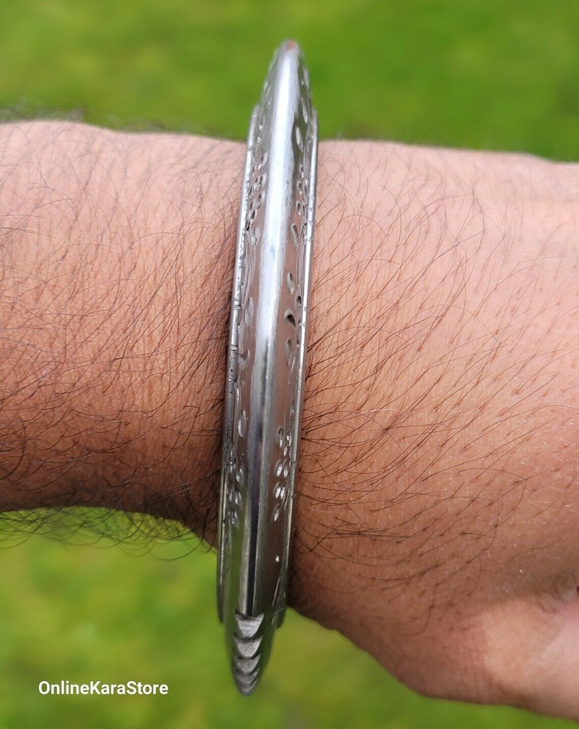 Sarbloh Toothed Chakri Kara Aari Kada Sikh Khalsa Iron Tooth Cut Khalsa Bangle OG8