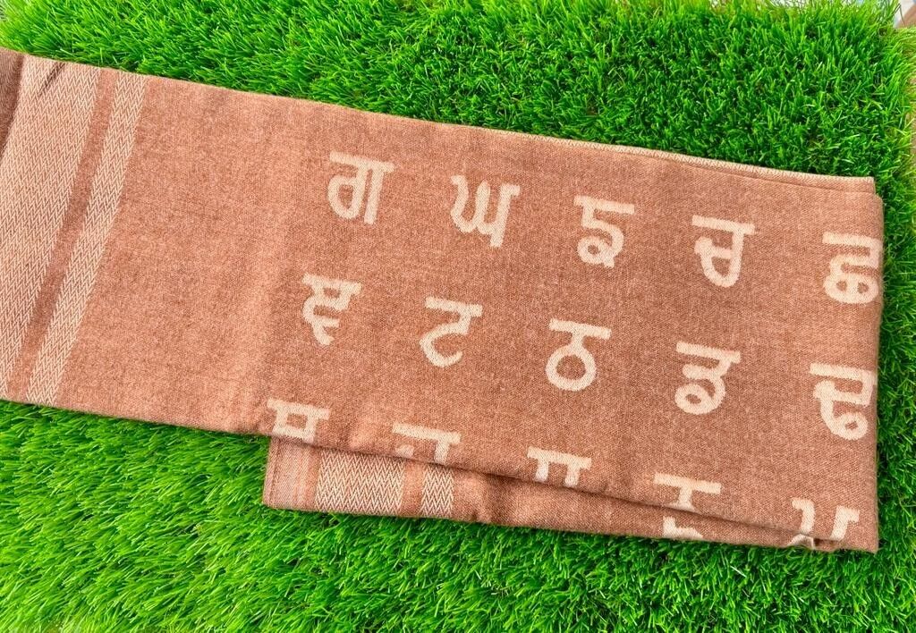 Punjab Map Shawl Gurmukhi Panjabi Lohi Wool Stall Kurta Pajama Punjabi Alphabet Indian