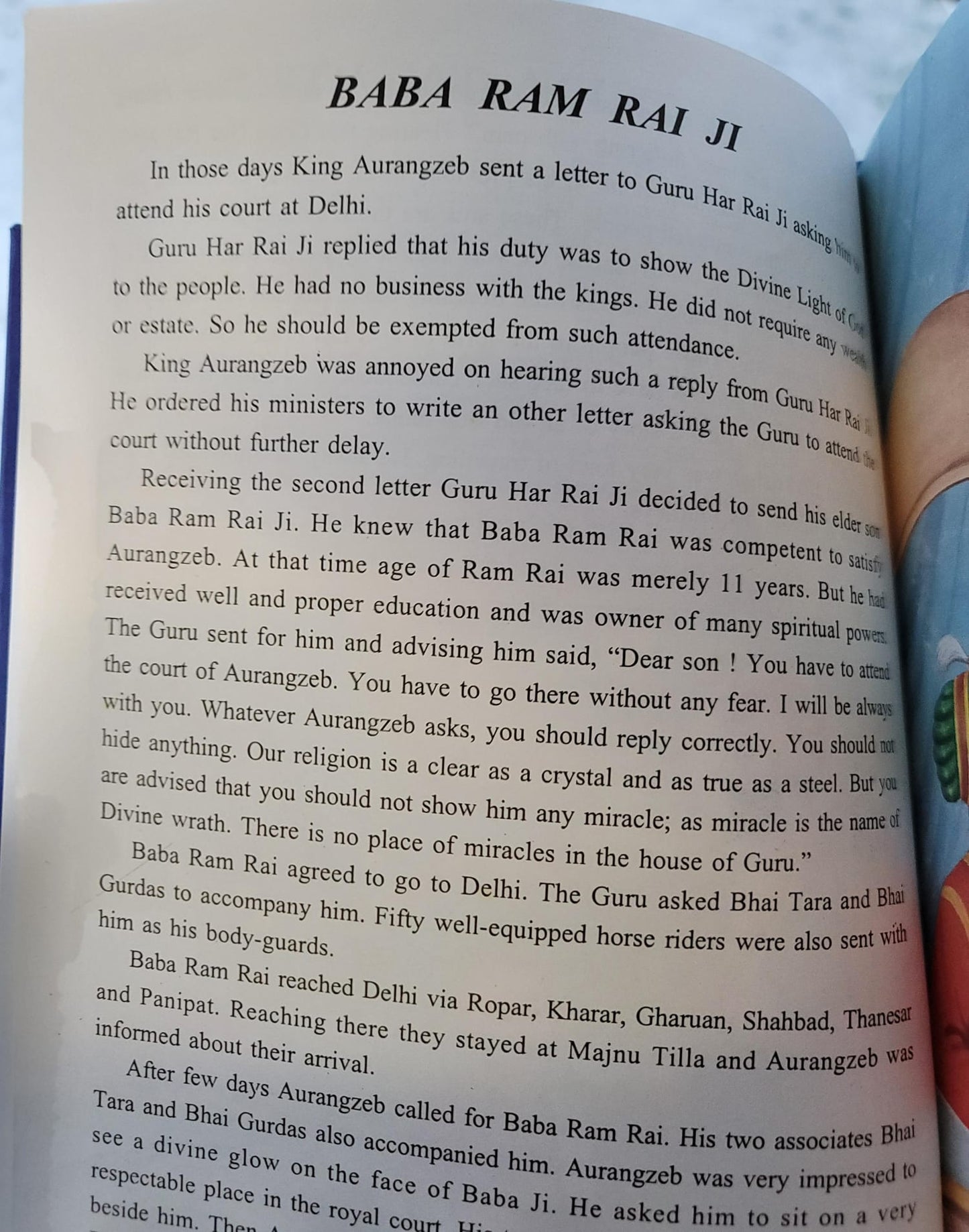 Sikh Kids Illustrated Life Stories of Guru Har Krishan Teg Bahadur English Book
