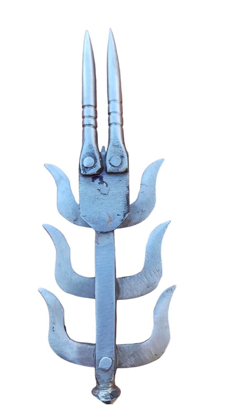 Sarbloh chand tora hand made punjabi sikh singh kaur arrow pin brooch gift bbb7