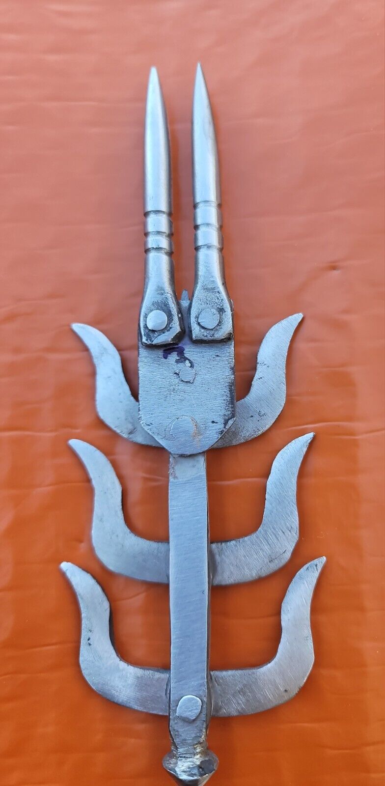 Sarbloh chand tora hand made punjabi sikh singh kaur arrow pin brooch gift bbb7