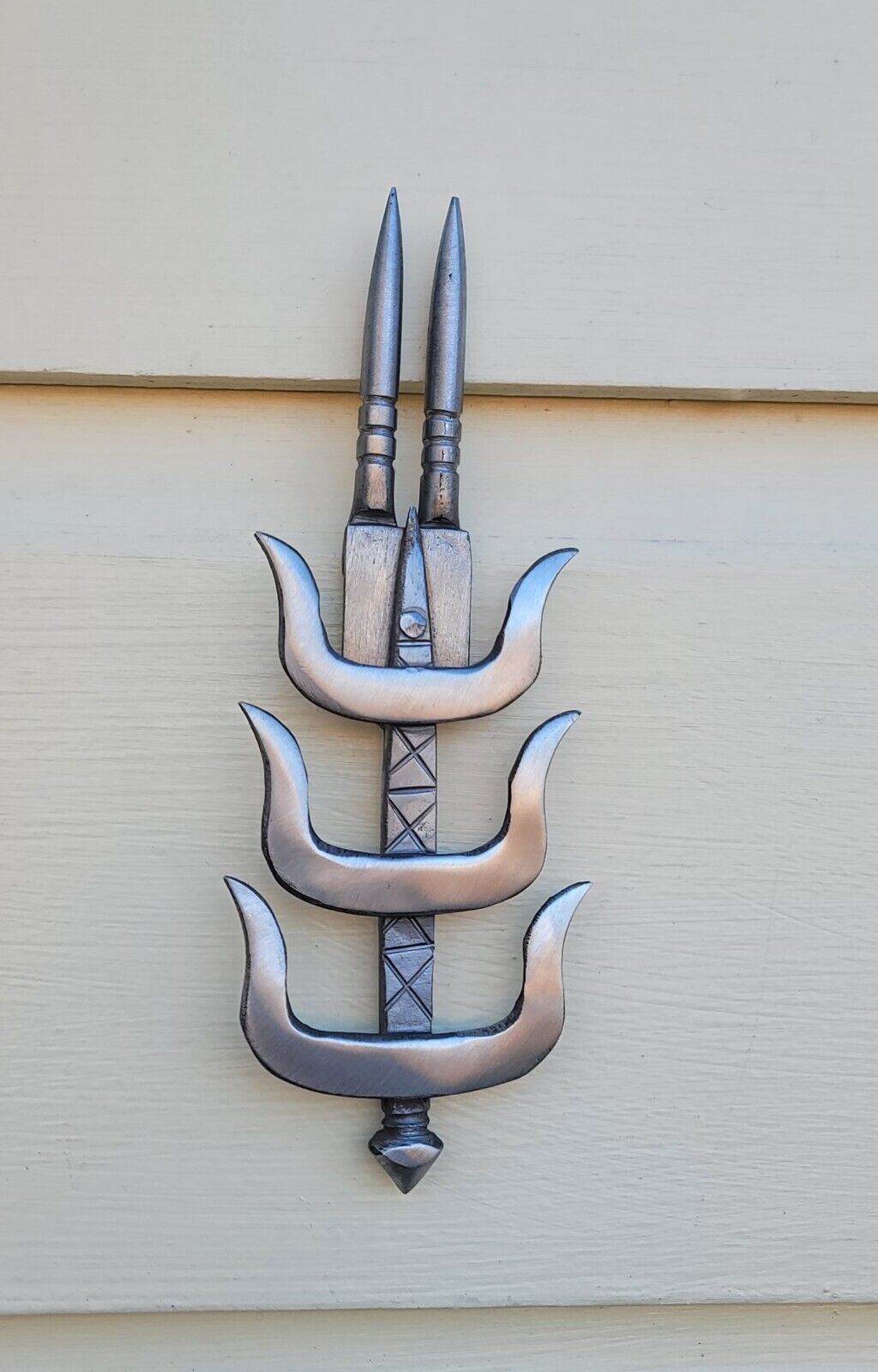 Sarbloh chand tora hand made punjabi sikh singh kaur arrow pin brooch gift bbb7