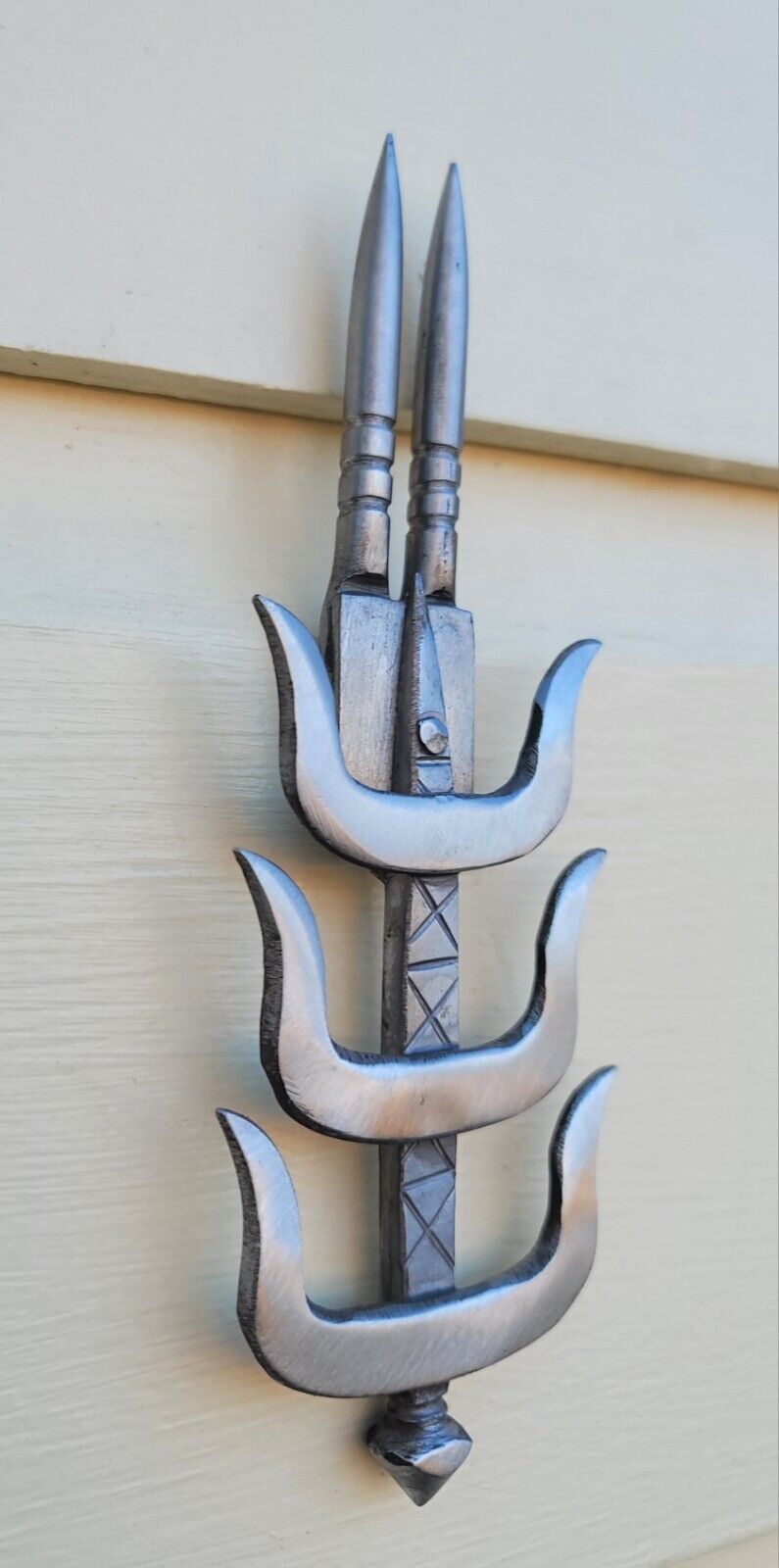 Sarbloh chand tora hand made punjabi sikh singh kaur arrow pin brooch gift bbb7