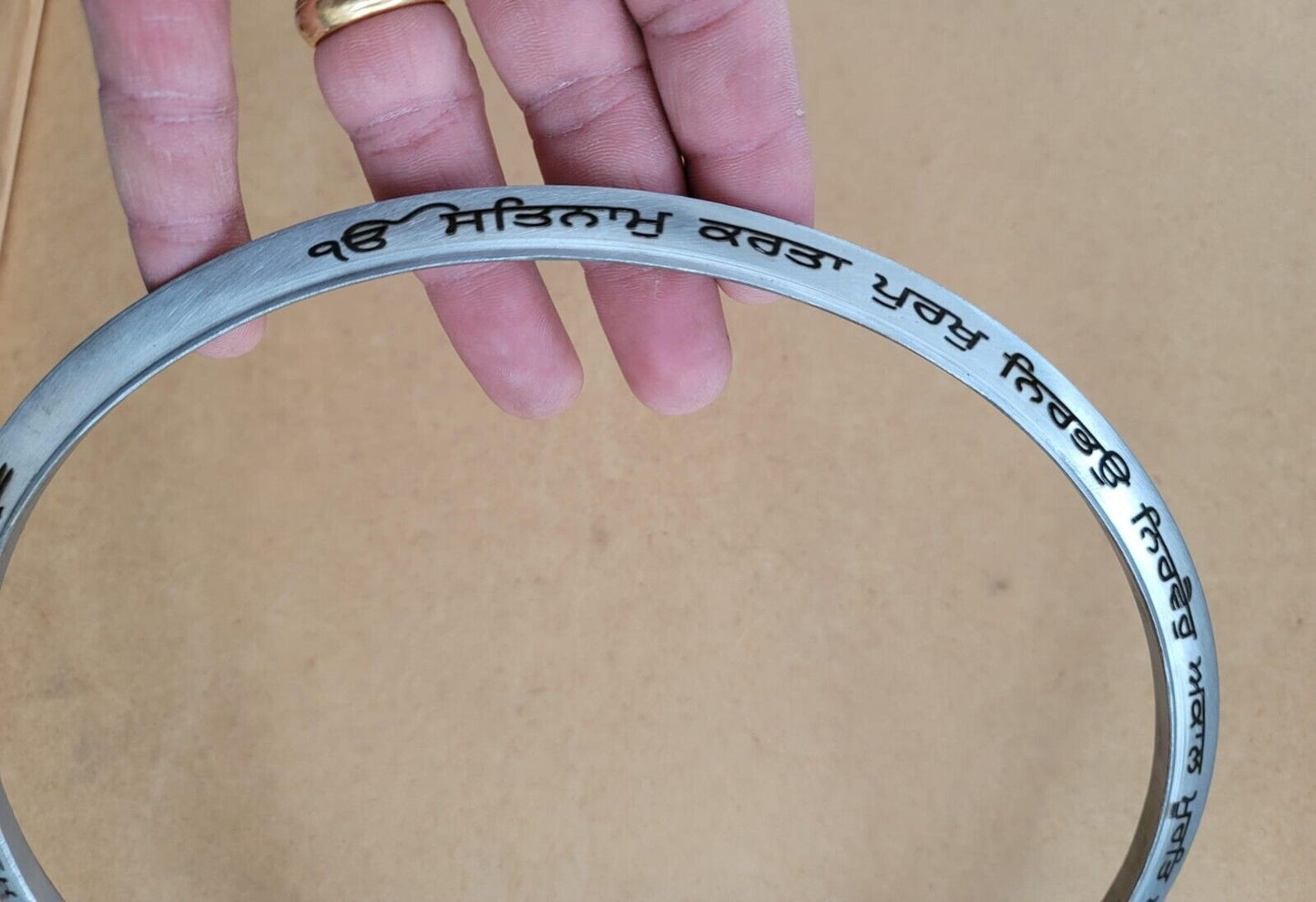 Sarbloh Chakar Mool Mantar Dumala Dastar Ring Pure Iron Kara Khalsa Sikh Chakram