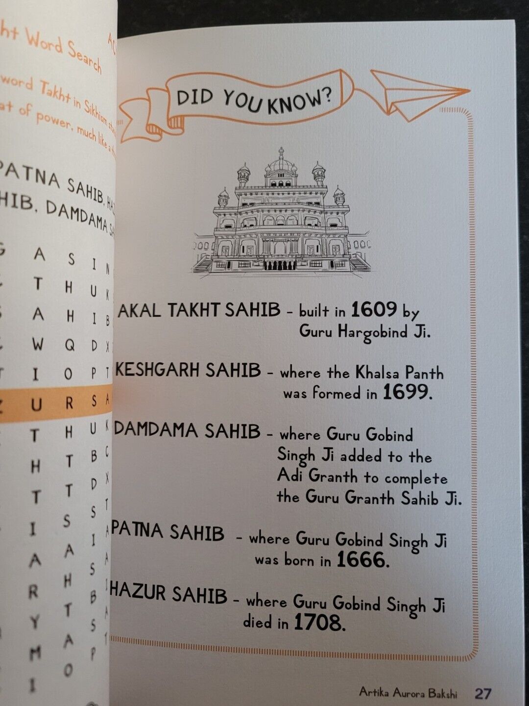 My Little Sikh Handbook Ardas Artika Aurora Bakshi Activities Book English MC