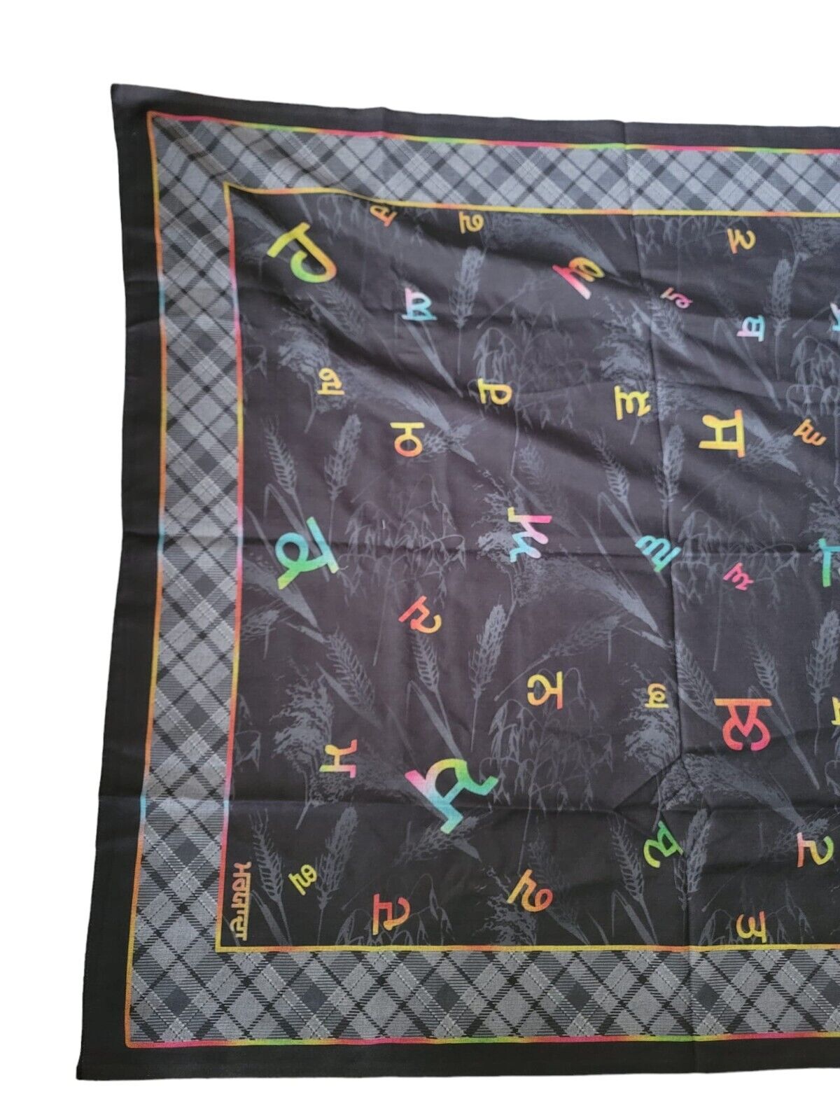 Gurmukhi Urra Airra Alphabet Panjabi Maryada Lohi Shawl Punjabi Indian Stole New
