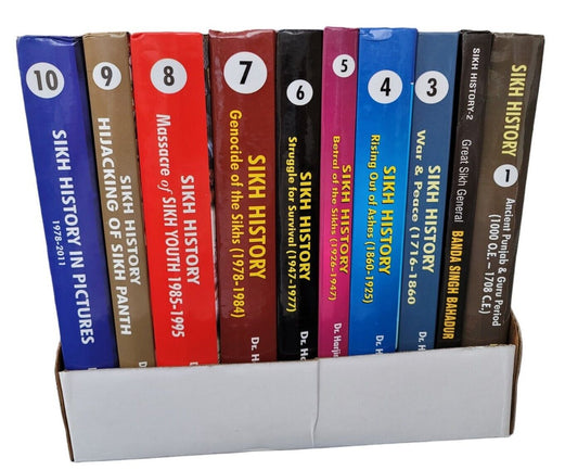 Sikh History 10 Book Set English Harjinder Singh Dilgeer Ten Guru Period to 2011