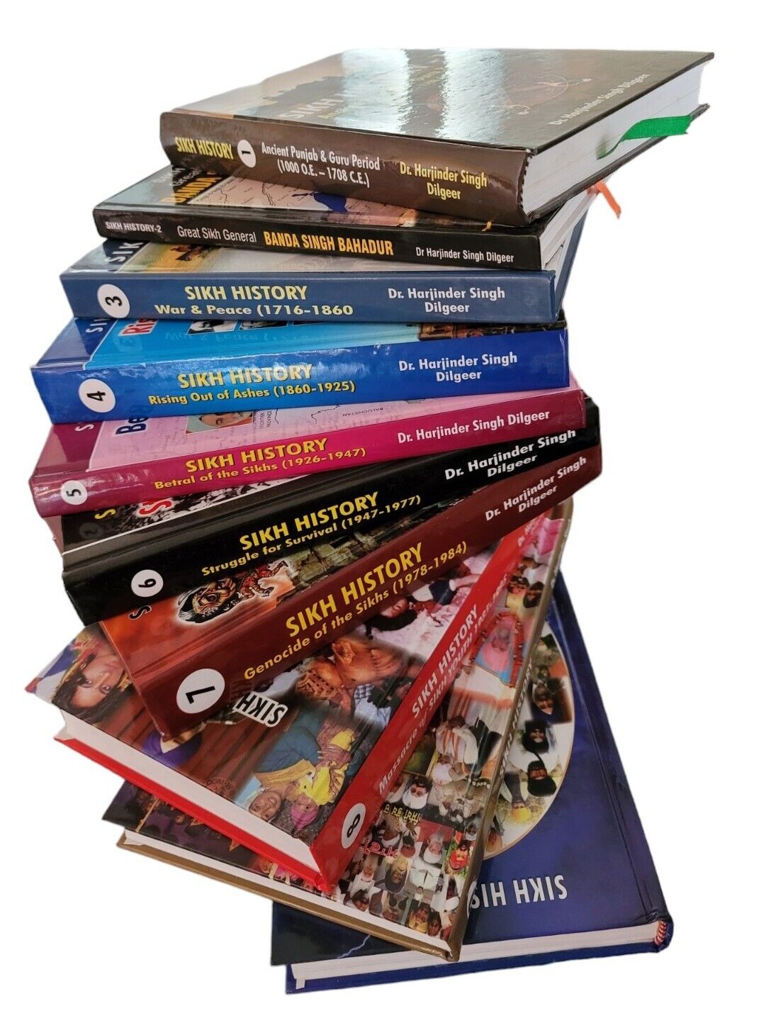 Sikh History 10 Book Set English Harjinder Singh Dilgeer Ten Guru Period to 2011