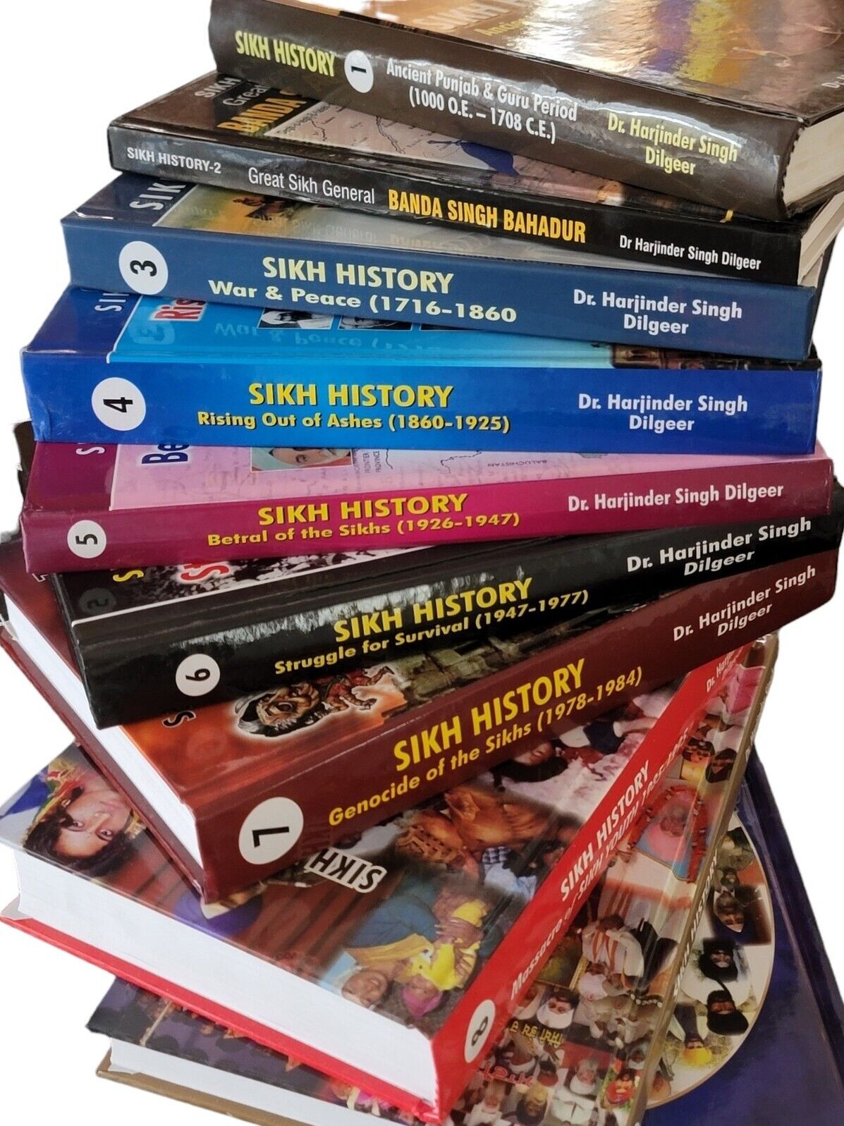 Sikh History 10 Book Set English Harjinder Singh Dilgeer Ten Guru Period to 2011