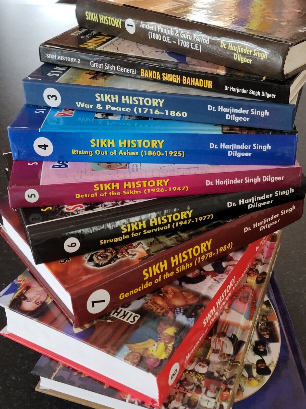 Sikh History 10 Book Set English Harjinder Singh Dilgeer Ten Guru Period to 2011