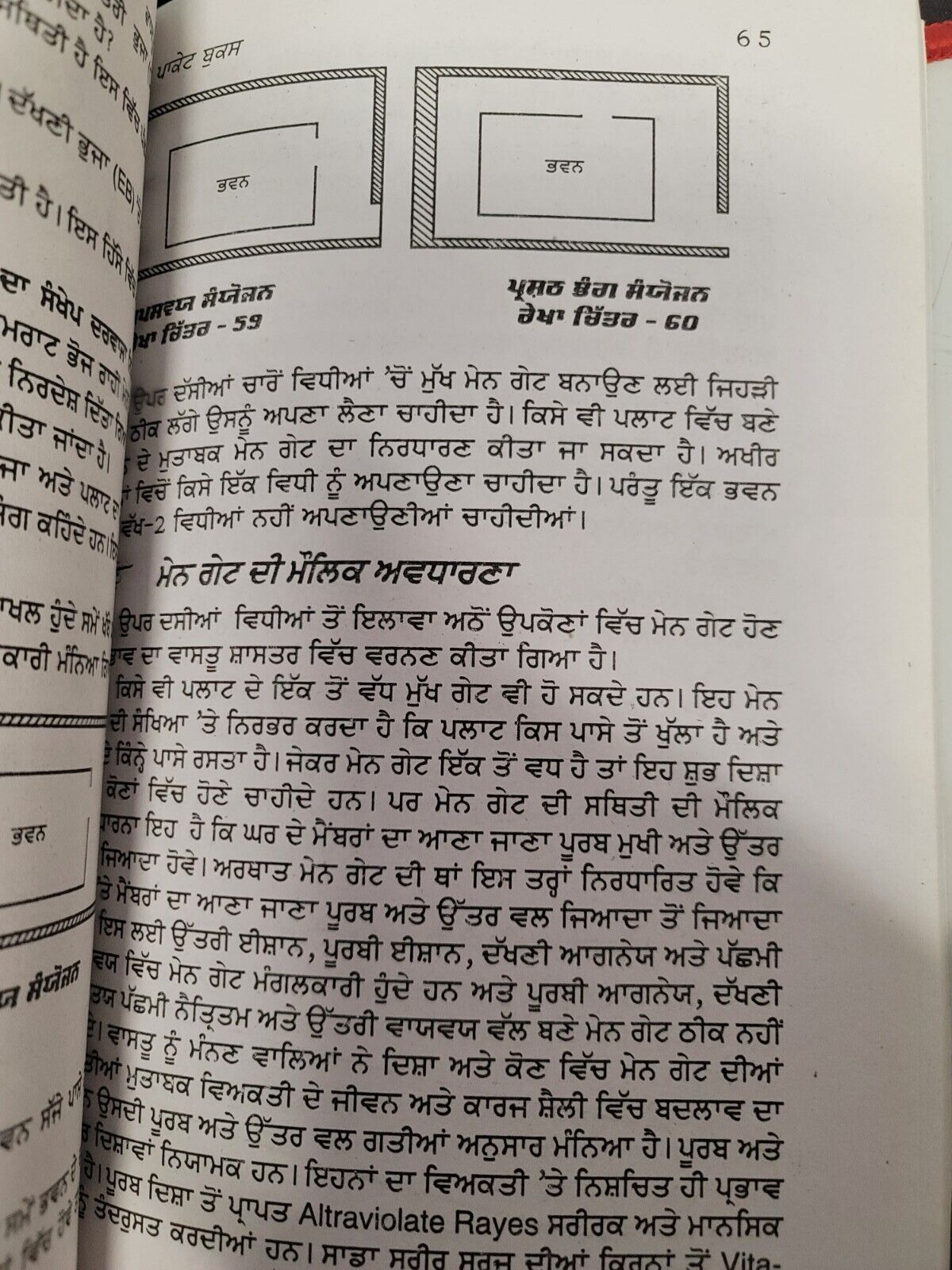Vaastu Shashtar Punjabi Book de Labh with House Maps for Building Guide Panjabi MQ