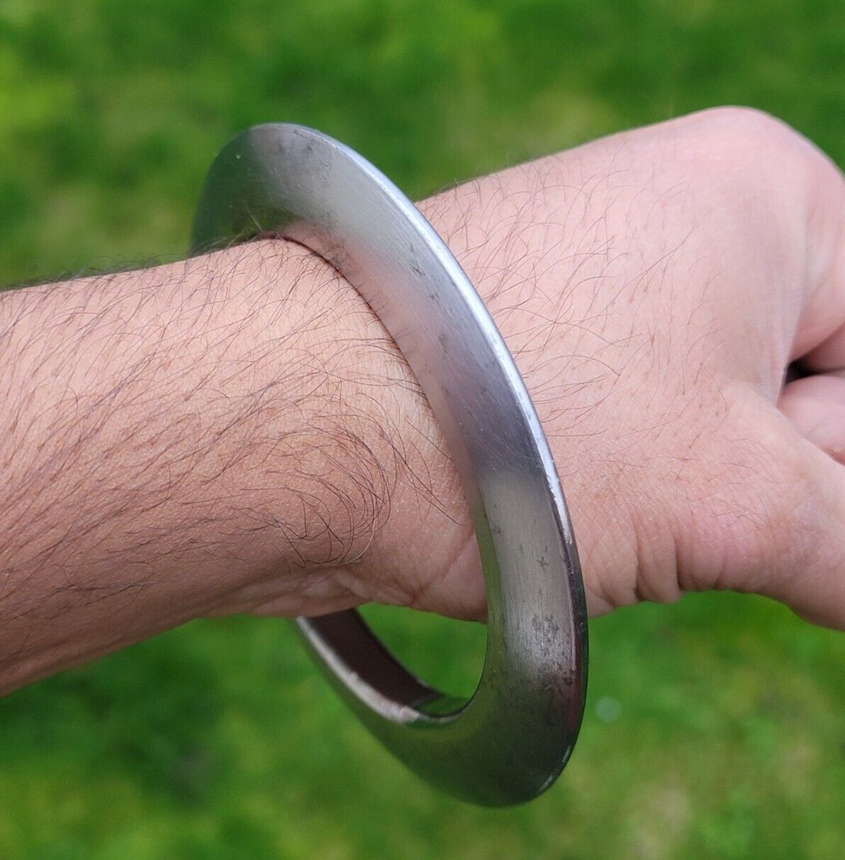 Sikh Kara Sarbloh Kada Pure Iron Smooth Chakri Heavy Khalsa Warrior Bangle OG13R